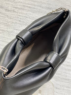Dior 26 Bow Chain Bag in Black Lambskin
