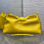 Dior 26 Bow Chain Bag in Yellow Lambskin