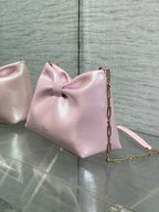Dior 26 Bow Chain Bag in Glossy Pink Lambskin
