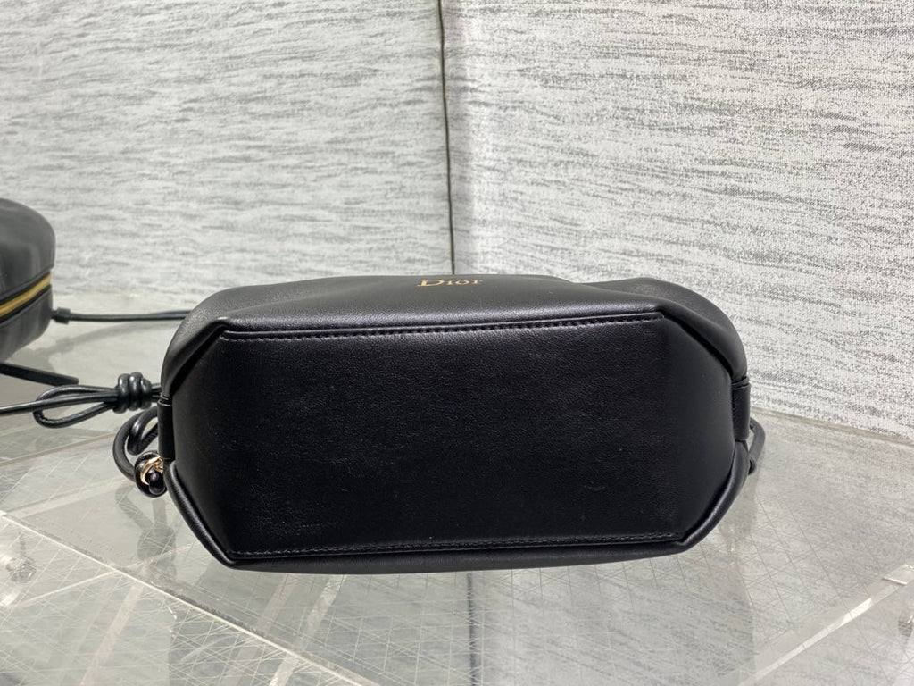 Dior 26 Bow Pouch 20cm in Black Lambskin