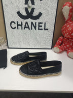 Chanel Espadrilles Black in Cowhide 684836