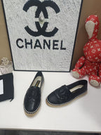 Chanel Espadrilles Black in Cowhide 684836