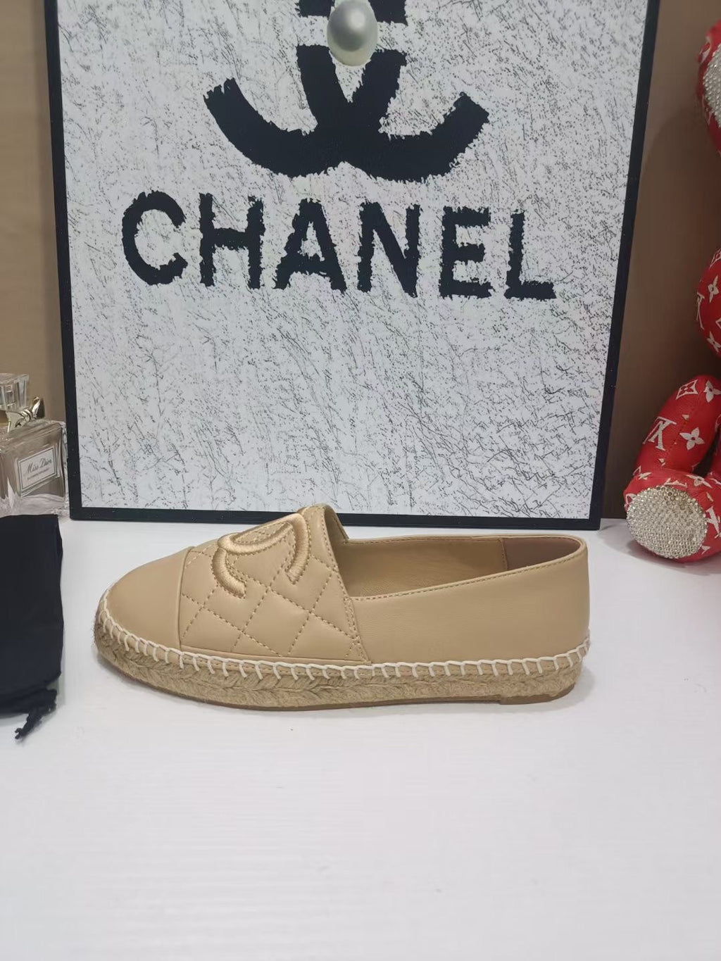 Chanel Espadrilles Beige in Cowhide 684834