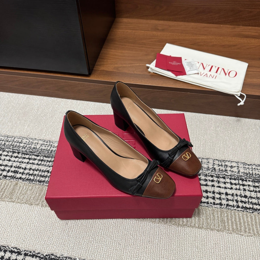Valentino Garavani Pumps 60 Dark Brown Black in Sheepskin 685889