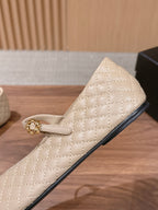 CC 26SS Quilted Mary Jane Light Beige in Calfskin 692539