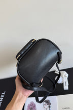 Chanel Affinity Duma Backpack 20cm Black in Cowhide