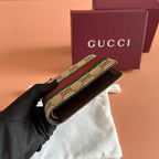 Gucci Bi-fold wallet Brown in Canvas 284913