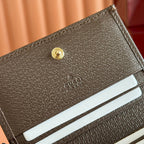 GG Ophidia Wallet 11 Brown Beige in Soft GG Supreme 285056