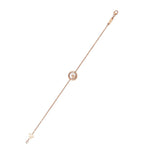 HAPPY HEART BRACELET PINK GOLD 3 DIAMOND