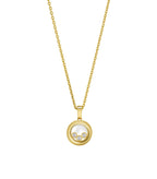 HAPPY PEDANT GOLD 3 DIAMOND NECKLACE