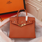 HM BIRKIN BAG 35 FIRE TOGO GOLD HARDWARE