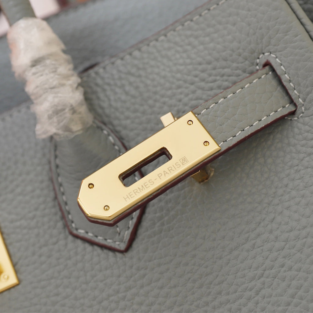 HM BIRKIN BAG 30 TEMPERED GRAY TOGO GOLD HARDWARE