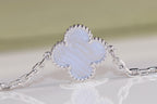 VCA Clover Blue Mop 5 Motifs Sliver Bracelet
