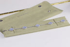VCA Clover Blue Mop 5 Motifs Sliver Bracelet
