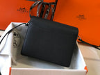 HM SAC ROULIS 18 BLACK TOGO LEATHER