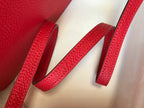 HM SAC ROULIS 18 RED TOGO LEATHER