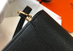 HM SAC ROULIS 19 BLACK TOGO LEATHER