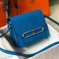 HM SAC ROULIS 19 COBALT TOGO LEATHER