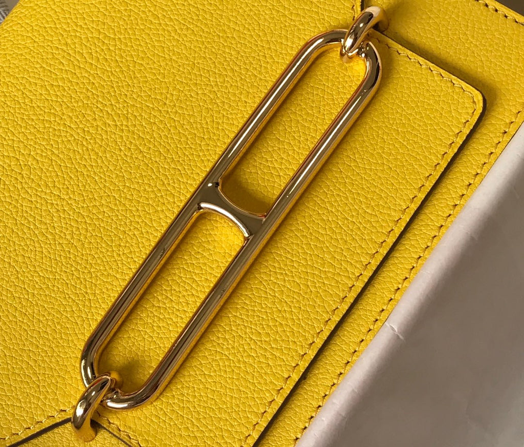 HM SAC ROULIS 19 LEMON TOGO LEATHER