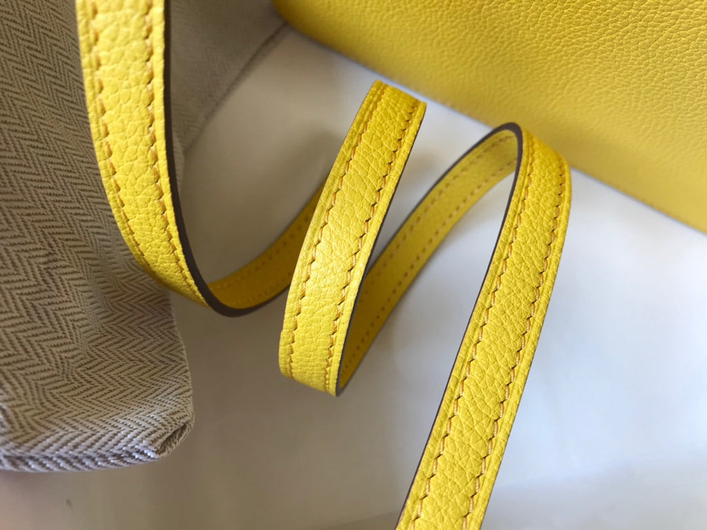 HM SAC ROULIS 19 LEMON TOGO LEATHER