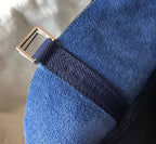 HM PICOTIN LOCK 18 NAVY EPSOM WITH BRAID STRAP
