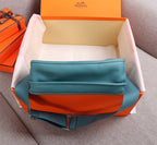 HM EVELYNE BAG 28 SAPPHIRE TOGO
