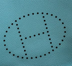 HM EVELYNE BAG 28 SAPPHIRE TOGO