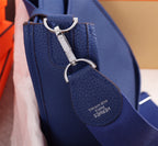 HM EVELYNE BAG 28 AZURE TOGO