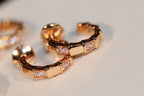 BVL SERPENTI VIPER EARRINGS DIAMOND GOLD