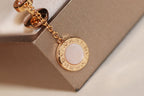 BVL EARRINGS DROP WHITE PINK GOLD