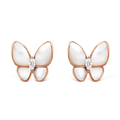 BUTTERFLY MOP EARRINGS PINK GOLD
