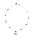 GG DOUBLE G MOTHER-OF-PEARL NECKLACE