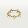 NUTS AND BOLTS GOLD RING