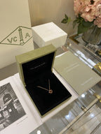 VCA Limited Mini Heart Red Necklace Gold