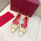 Valentino Slingback Flats Sheepskin