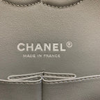 flap bag medium 25 dark grey caviar shw