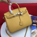 HM BIRKIN 30 CM BAG MUSTARD CALFSKIN SILVER HARDWARE