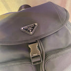Prada 2026 Backpack 30cm Black Re-Nylon