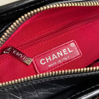 Chanel 25 Gabrielle Black 20cm Calfskin 289505
