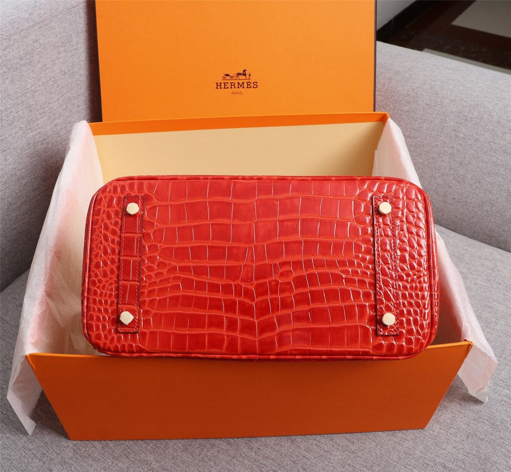 HM BIRKIN BAG 35 MOTIF CROCODILE EMBOSSED CALFSKIN