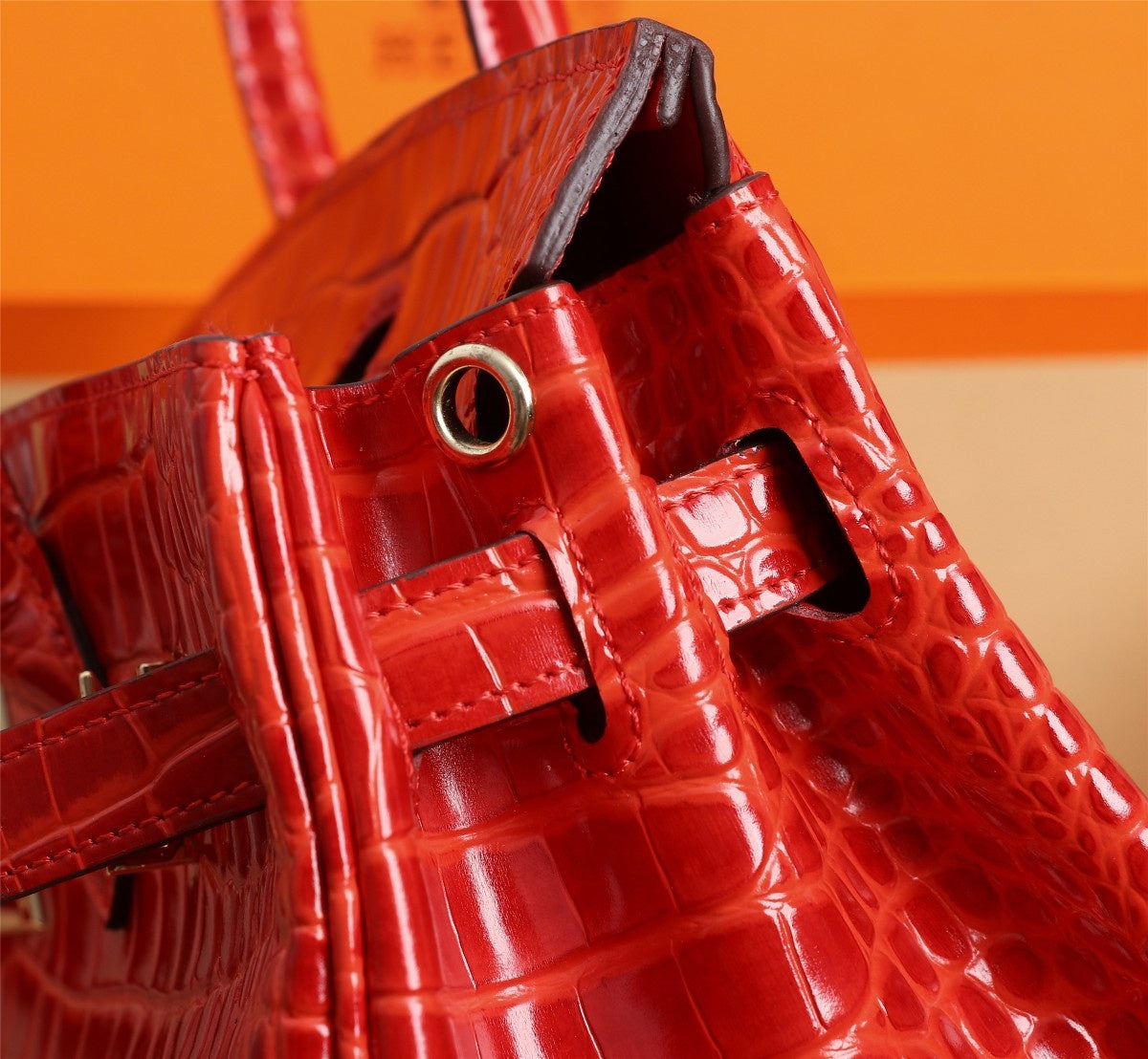 HM BIRKIN BAG 25 CANDY CROCODILE EMBOSSED CALFSKIN