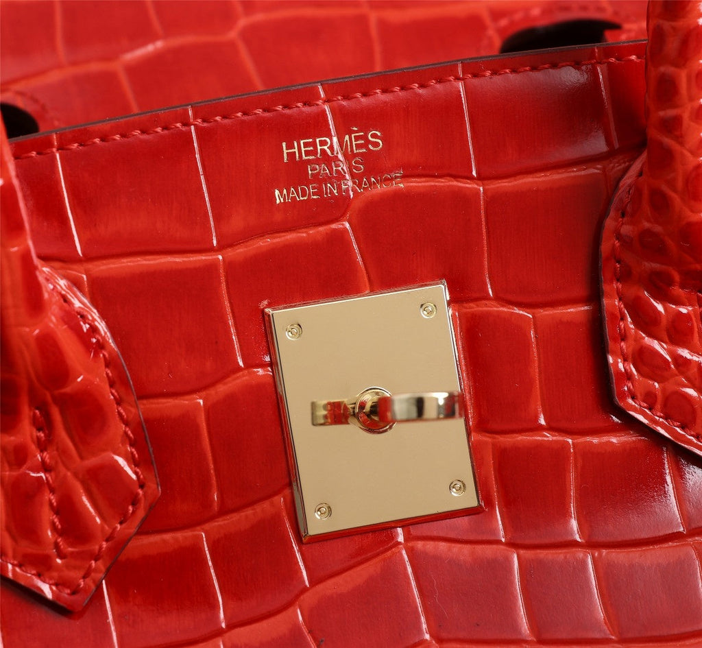 HM BIRKIN BAG 35 MOTIF CROCODILE EMBOSSED CALFSKIN