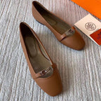 HM Liberty Ballet Flats Brown Sheepskin 679994
