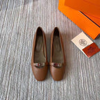 HM Liberty Ballet Flats Brown Sheepskin 679994