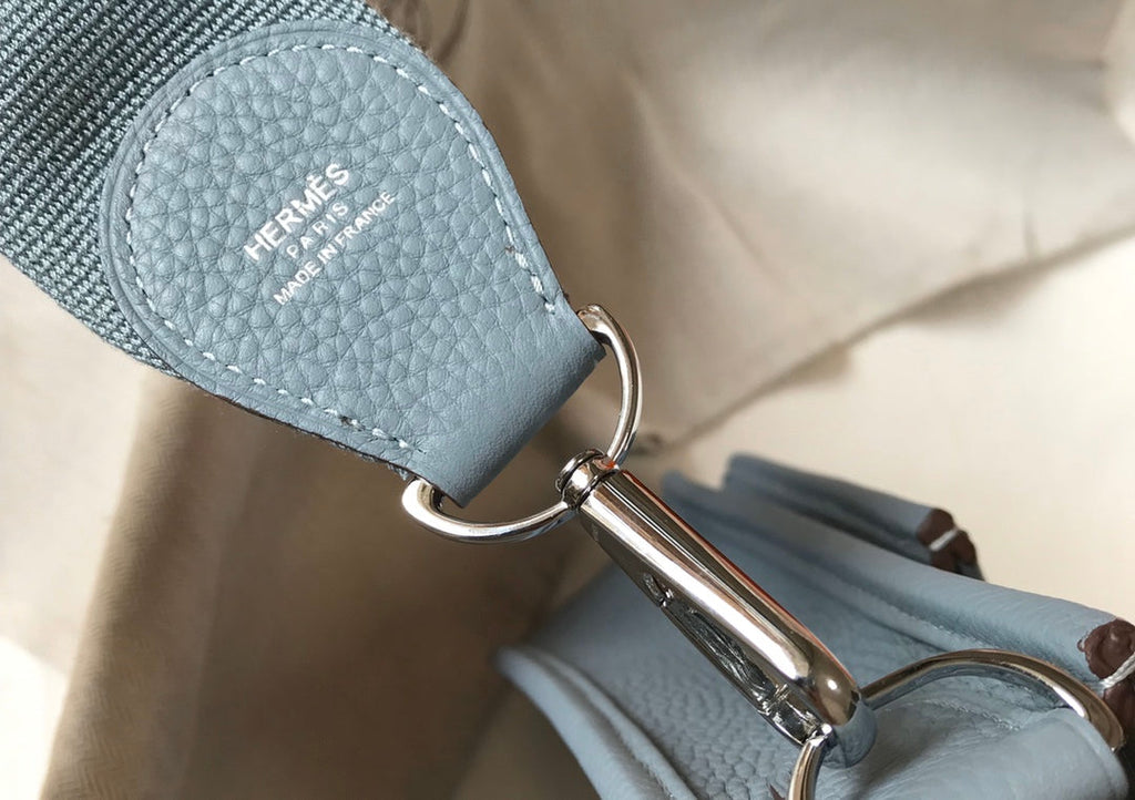 HM EVELYNE BAG 28 SAPPHIRE TOGO