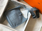 HM EVELYNE BAG 28 SAPPHIRE TOGO