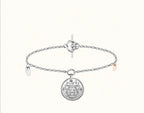 H Classic Sliver Coin Bracelet
