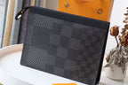 LV Pochette Voyage MM Grey Monogram Canvas 224227