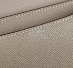 HM CONSTANCE BAGS 19 KHAKI EPSOM SILVER HARDWARE