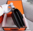HM CONSTANCE BAGS 22 BLACK EPSOM SILVER HARDWARE